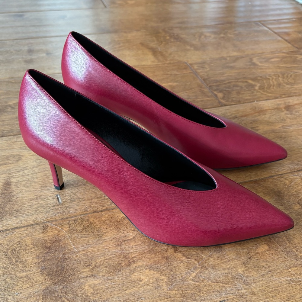 M. Gemi Alto Pumps Wine Red Size 40 / US 9